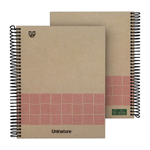 [GRA88538753] CADERNO FOR.A5 80H 90G 4X4 UNINAT.ROSA