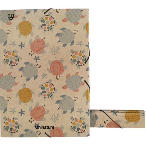 [GRA91273602] CAIXA ECOPROJ. GOM.5CM UNINATURE TORTUGAS