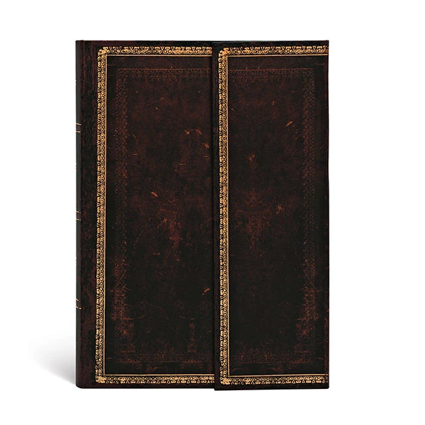 [PB8409] Old Leather Collection - Black Moroccan Flexi