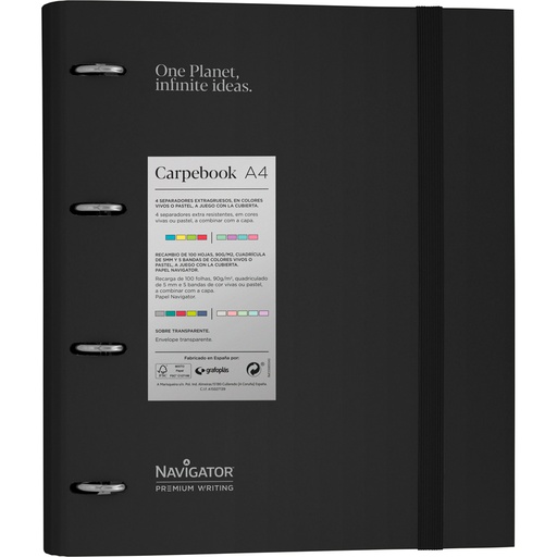 [GRA88104310] PASTA EBOOK 4D35 A4 NAVIGATOR NEGRO