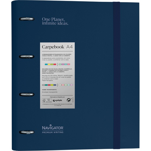 [GRA88104330] PASTA EBOOK 4D35 A4 NAVIGATOR AZUL