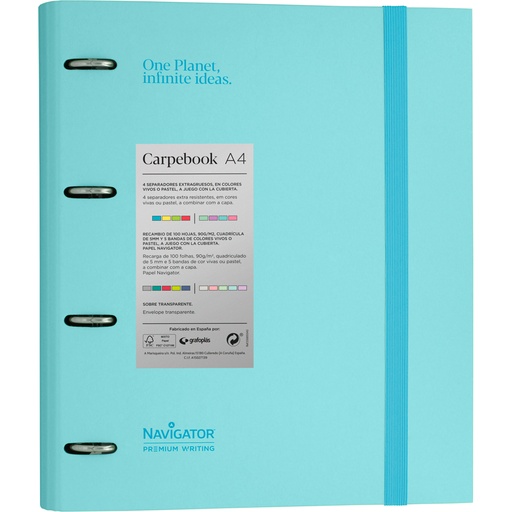 [GRA88104391] PASTA EBOOK 4D35 A4 NAVIGATOR AZUL SOFT