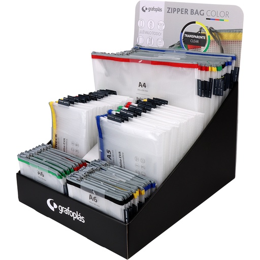 [GRA00487390] EXPOSITOR 80 ZIP BAGS EVA SORTIDO