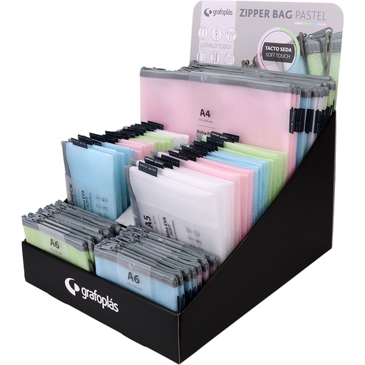 [GRA00487391] EXPOSITOR 80 ZIP BAGS EVA MATE SURTID