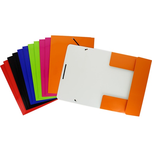 [GRA98490399] PASTA C/ABAS 6COL CARTAO BRILHANTE SORT.