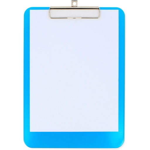 [GRA01550430] PRANCHETA C/ MOLA PLAST.C/PINCA+REGL A4 AZUL