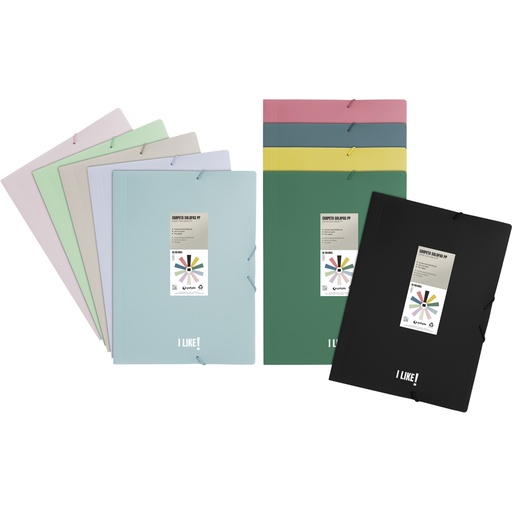 [GRA04803121] PASTA C/ABAS Fo PP LIKE3 VERDECLARO