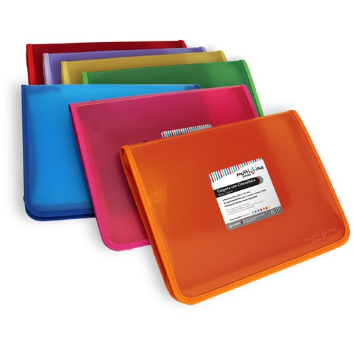 [GRA04802251] CARPETA PP CREMALLE. MULTILINE ROJO