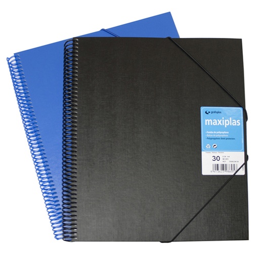 [GRA39862010] CARPETA 20F.MAXIPLAS FORR.POKF NEGRO