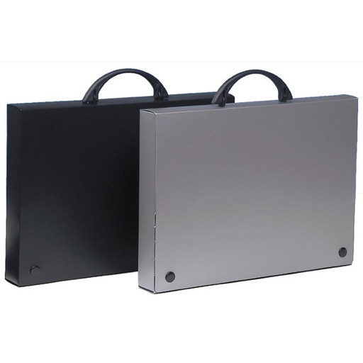 [GRA37400210] PASTA 4cm. PP ASA/FECHOS NEGRO