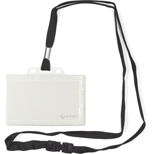 [GRA09073000] PORTADISTINTIVO INYECTADO+CORDON NEGRO