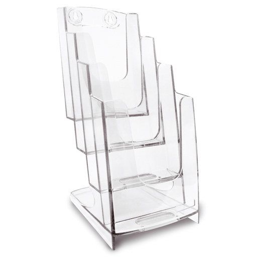 [GRA41804100] PORTA FOLHETOS 4COMPA.FORMATO 1/3 A4 ARDA