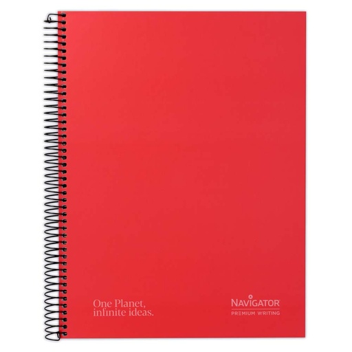 [GRA88463551] CADERNO FOR.A4+120H 80G C5MM MIC.5BAND ROXO