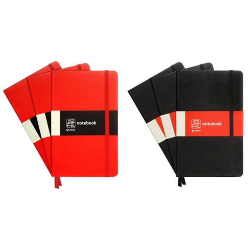 [GRA16270310] CUADERN.THKS! NEGRO TAPA RIG.C/GOMA CUAD