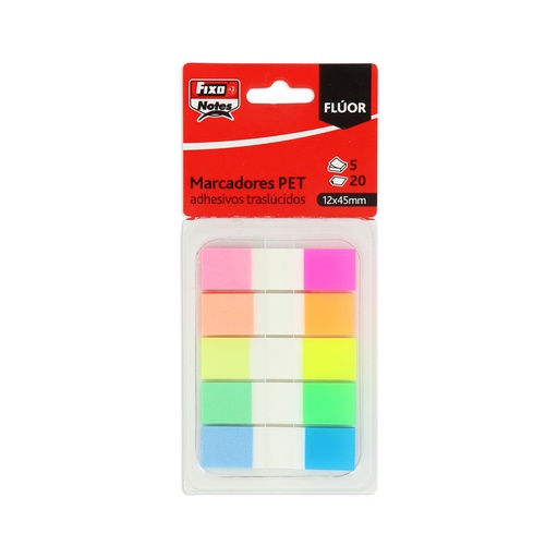 [GRA65001780] PACK POPUP 5MARCADOR 20H 12X45MM FLUOR