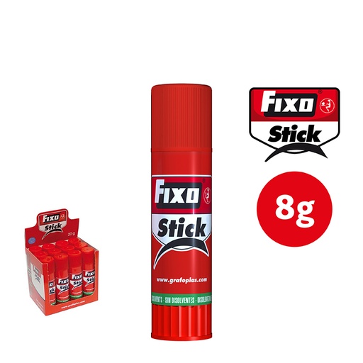 [GRA00020100] FIXO STICK 8 GRAMOS BARRA ADESIVA