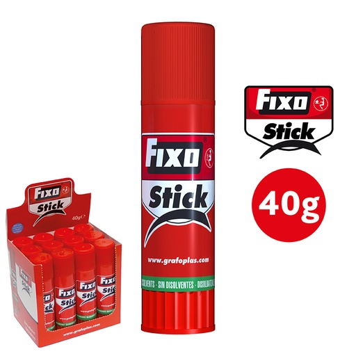 [GRA00020400] FIXO STICK 40 GRAMOS BARRA ADESIVA