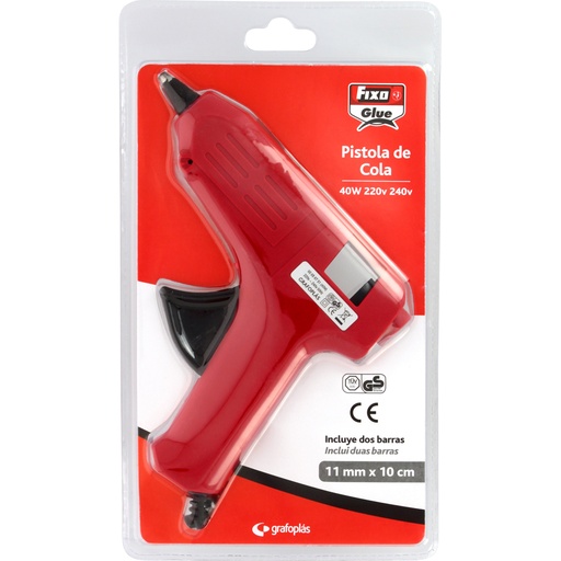 [GRA00058751] PISTOLA 40W+2BARRAS COLA FIXOGLUE