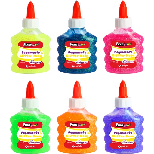 [GRA00023899] COLA PURPU.NEON 100ML FIXOKIDS SURT