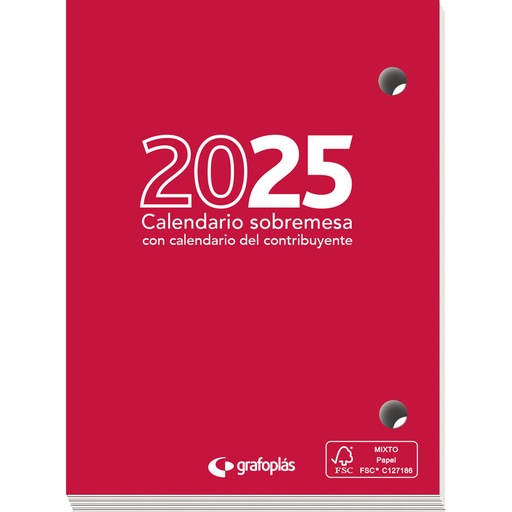 [GRA09118700] CALENDARIO SOBREMESA CAST.TACO 25