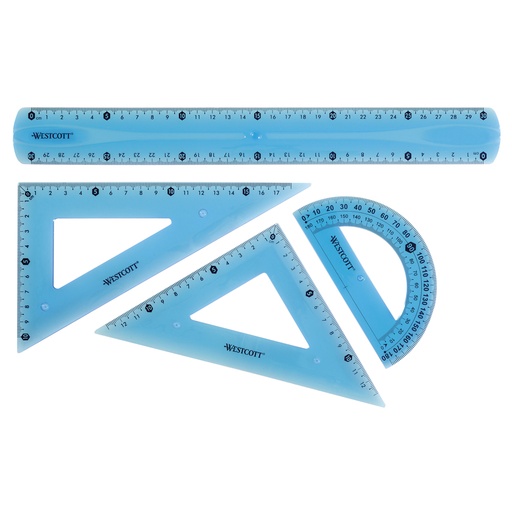 [GRA74310899] SET PAUTADO 4P FLEX REG 30CM+ESC+SEMI+CAR