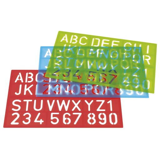 [GRA74311099] ESCANTILHAO LETRAS/NUMEROS 40MM COLOR SORT