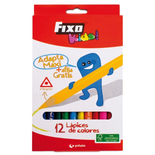 [GRA00034299] CAIXA 12 LAPIS COL.FIXO ADAPTA MAXI TRI