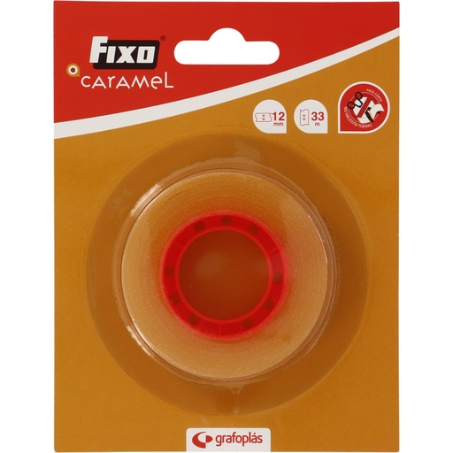 [GRA75023000] BLS FITA ADESIVA 12MMX33M FIXO CARAME