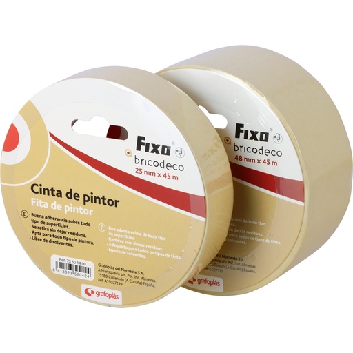 [GRA75601400] FITA PINTOR 25MMX45M FIXO BRICODECO