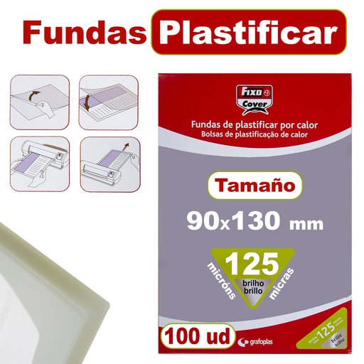 [GRA01021500] CAIXA 100 BOLSASPLAST.BRILL.90X130MM 125MY