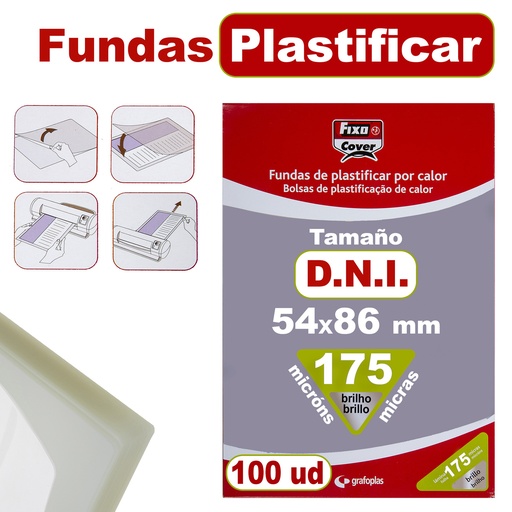 [GRA01022100] CAIXA 100 BOLSASPLAST.BRILHANTE 54X86MM 175MY