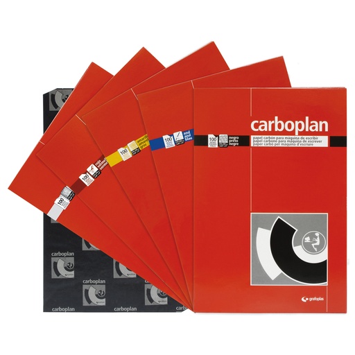 [GRA72090010] PACK 10 P CARBON NG P/ MAQUINA ESCRIBIR