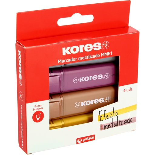 [GRA30213099] PACK4 MARCADOR METAL MME1 P.BISELADA SUR