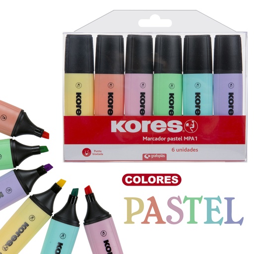 [GRA30212999] PACK6 MARCADOR PAST.MPA1 P.BISELADA SURT