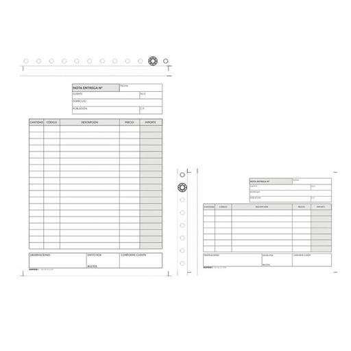 [GRA66322300] NOTA DE ENTREGA 4o NATURAL TRIPLICADO
