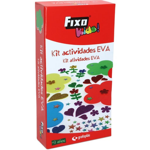[GRA00030804] KIT 25 FIG.G.EVA 2MM FLOR+STICKS.ADHES.
