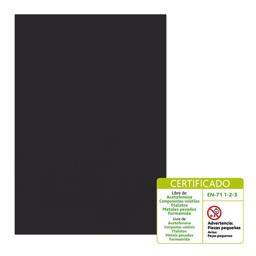 [GRA00036110] BOLSA 10 LAMINA GOMA EVA 2MM 40X60 NEGRO