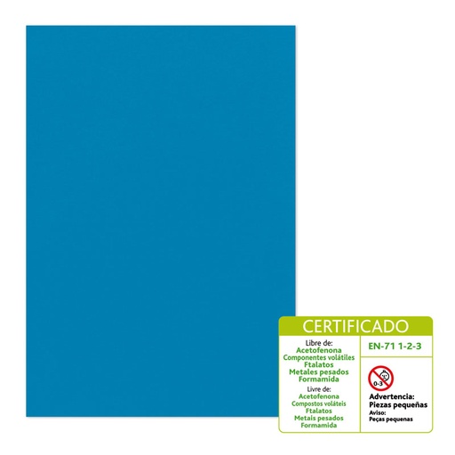 [GRA00036130] BOLSA 10 LAMINA GOMA EVA 2MM 40X60 AZUL