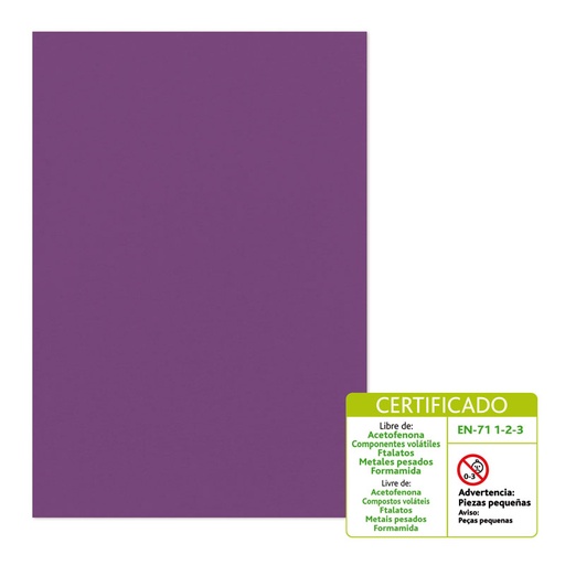 [GRA00036135] BOLSA 10 LAMINA GOMA EVA 2MM 40X60 VIOLE