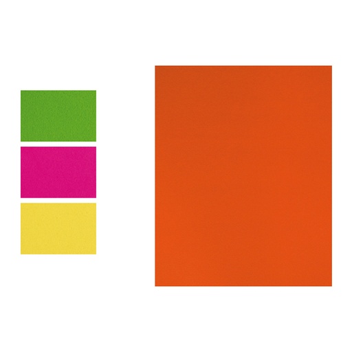 [GRA00037152] BOLSA 5 LAMINA G.EVA FLUOR 40X60 NARANJA