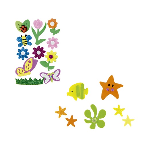 [GRA68019300] SET FIGURAS G.EVA 3D PURPURINA CUMPLE 1