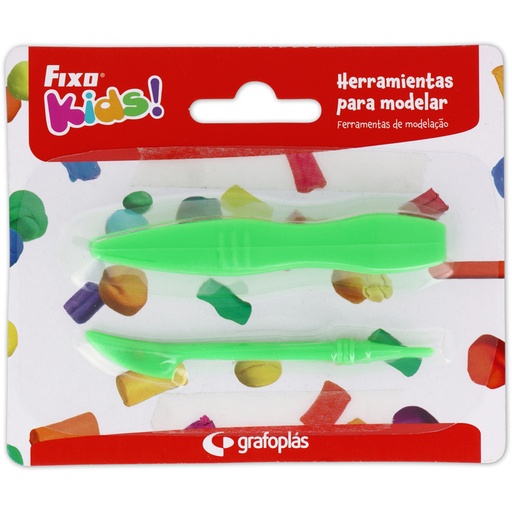 [GRA68100620] BLISTER 2 HERRAMIENTAS P/MODELAR VERDE
