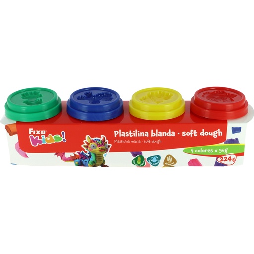 [GRA68100799] SET PLASTILINA 4 COL 224G