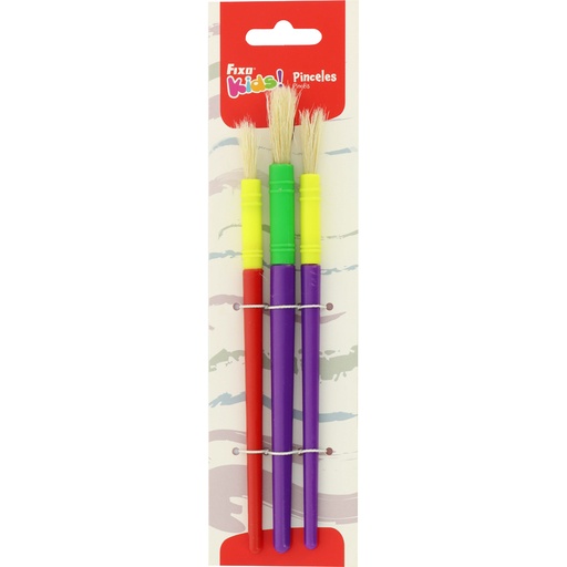 [GRA06808499] SET 3 PINCELES INFANTIL FIXOKIDS