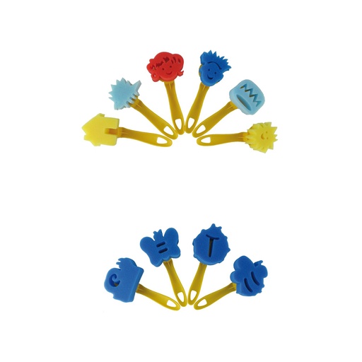 [GRA68021200] PACK 6 TAMPONES ESPUMA SURT.FORMAS