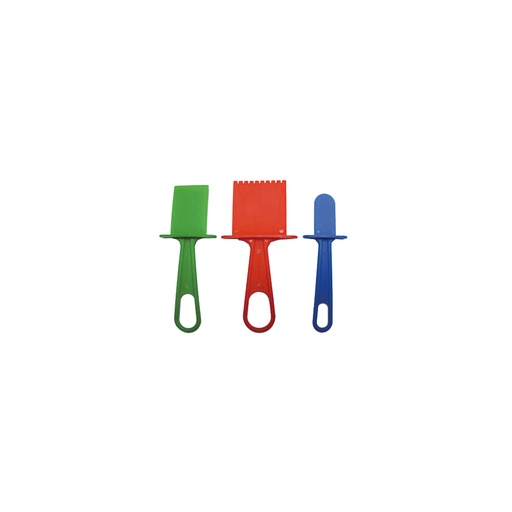 [GRA68023700] PACK 3 ESPATULAS PLAST.ANCHOS SURT.