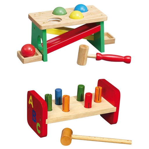 [GRA68031100] JUEGO MARTILLO CON BOLAS DE MADERA