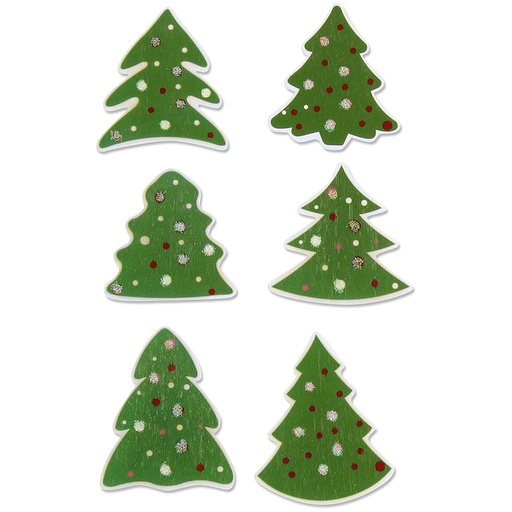 [GRA68047008] SET FIGURAS MADERA ARBOL NAVID.ADHESIVA