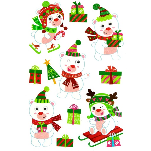 [GRA68070504] PEGATINAS C/OJITOS MOVILES OSITOS