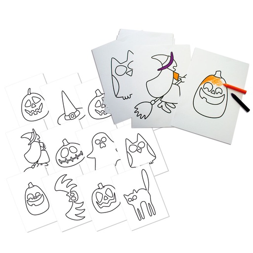 [GRA00043299] PACK12 CART.IMPRESAS FIGU.SURT.HALLOWEEN